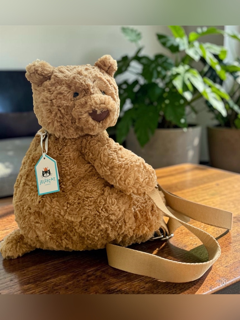 Jellycat Bartholomew Bear Backpack — BNWT